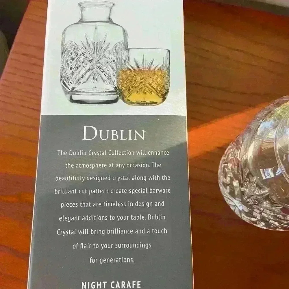 - Godlinger Cut Crystal Bedside Cup & Carafe Dublin Pattern. Great ❤️ Gift - Picture 6 of 6